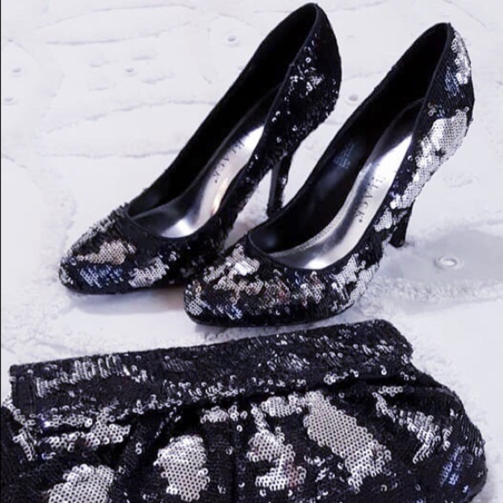 WHBM Sequined Marco Heels 6.5